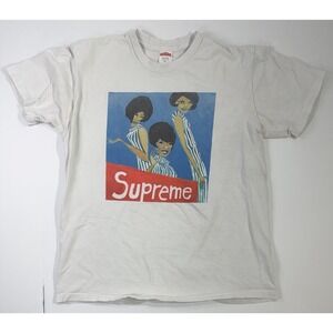 Supreme The Supremes Photo T-Shirt White Medium Made USA 2018 Box Logo